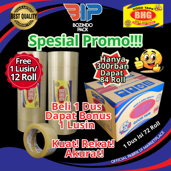 Lakban BHG Good Tape OPP 45 Mic 1 DUS 72 Roll